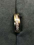 MEN’S 14K YELLOW GOLD NATURAL DIAMOND WEDDING BAND