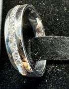 14K White Gold Round Brilliant Cut Diamond Ring