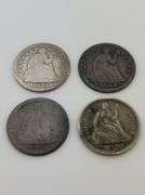 1841, 1854, 1857, 1870 Half Dimes Lot