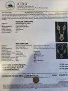 14K White Gold over Sterling Silver Diamond and Opal Necklace