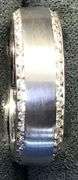 MEN’S 14K WHITE GOLD LAB DIAMOND WEDDING BAND