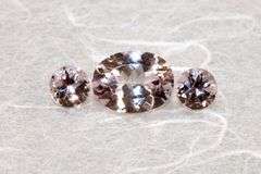 Glowing Natural Morganite Set of 3