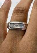 14K White Gold Princess Cut Diamond Ring