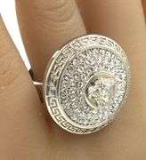 Versace crystal Medusa ring