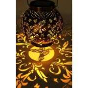 Hummingbird Solar Wind Chimes with Lantern