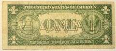 $1 1935A Hawaii Overprint Emergency Issue Silver Certificate.