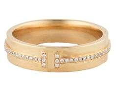 Tiffany & Co. 0.12ctw Diamond T Wide Band Ring