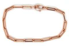 Nice 14K Rose Gold Italian Made Link Bracelet