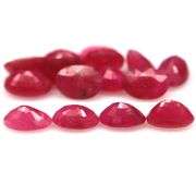 Simply gorgeous violet red 8.85ct Ruby set