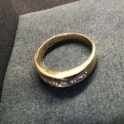 MEN’S 14K YELLOW GOLD NATURAL DIAMOND WEDDING BAND