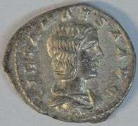 Near Mint Julia Maesa Silver Denarius, 225 AD