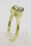 18k Yellow Gold Solitaire Diamond Ring