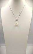 Natural Rare Certified South Pacific Maliku Islands Pearl Pendant With Solid Silver Chain