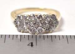 Dazzling Approx. 1.00CTW Diamond Ring in 14K Yellow Gold