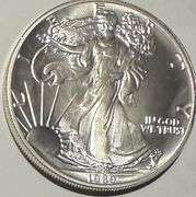 1989 Frosty White BU Silver Eagle