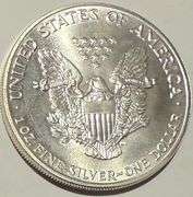 1989 Frosty White BU Silver Eagle