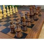 Hand-Carved Wooden Chess Pieces Set