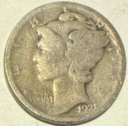 1921 Mercury Dime