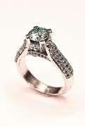 Sparkling 2.55 Ct Ice White Lab Simulated Diamond Ring