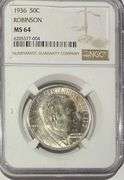 1936 Robinson Comm Half NGC MS 64