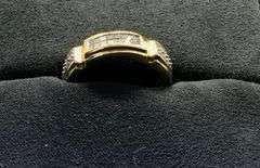MEN’S 14K YELLOW GOLD NATURAL DIAMOND WEDDING BAND