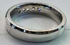 14K White Gold Round Brilliant Cut Diamond Ring