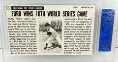 1964 Whitey Ford Baseball Trade Card, Graded NM7