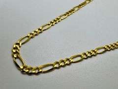 14K Yellow Gold Figaro Link Chain
