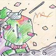 Lady Through Window by Peter Max