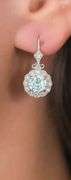 Exceptional 3.15 Ctw Ice Blue Lab Simulated Diamond Earrings