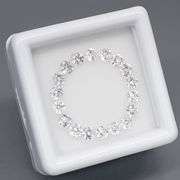 Brilliant! 2.06ct diamond cut diamond white Sapphire set