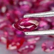 Amazing 5.24ct marquise cut pure Ruby set