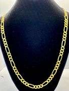14K Yellow Gold Figaro Link Chain