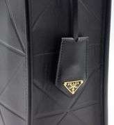 Prada Small Triangle-Embossed Shopper Tote Bag W/Strap