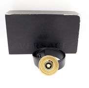 Versace round Medusa belt