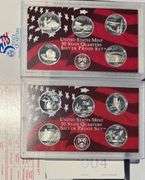 2004 & 2005 State Quarter Silver Proof Sets