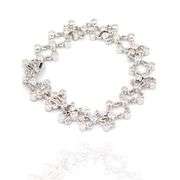 18k White Gold Natural White Diamond Bracelet