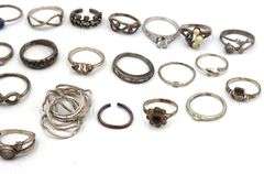 Group lot of Vintage 925 sterling silver rings
