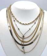 Group lot of 6 Vintage 925 sterling silver necklaces