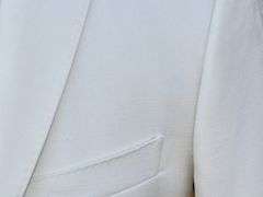 Stylish White Color Slim Fit Suit, By Galante