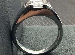 MEN’S 14K WHITE GOLD NATURAL DIAMOND RING
