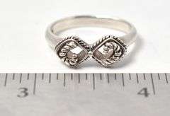 Fancy Infinity Ring in Sterling Silver
