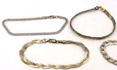 Group lot of 10 vintage 925 sterling silver bracelets