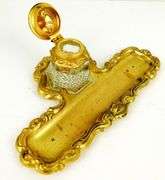 Antique Brass Inkwell & Pen Tray
