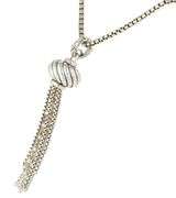 Sterling silver David Yurman Seed Pearl Tassel Pendant Necklace