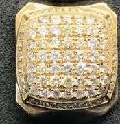 MEN’S 14K YELLOW GOLD NATURAL DIAMOND RING