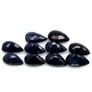 Heavy! 7.55ct midnight blue Sapphire set