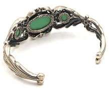 Group lot of 3 Vintage 925 sterling silver cuff bangles