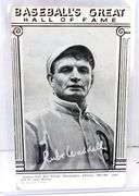 Robe Waddell 1948 Hall of Fame Baseball Exhibit Card