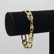 Classic 35 Gram 14 Kt Gold Plated Italian Figaro Bracelet